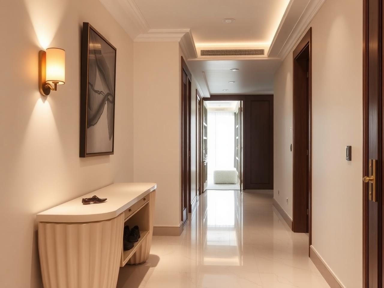 The foyer is the hardest three square metres in the home